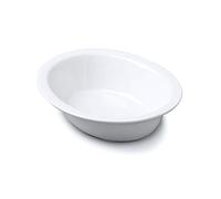Wm Bartleet & Sons Plat à tarte ovale en porcelaine, blanc, 29cm