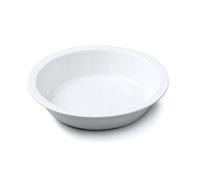 Wm Bartleet & Sons Plat à tarte rond en porcelaine avec bord pour croûte, blanc, 27cm