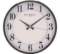 Wm Widdop Cadran blanc Slim Line Horloge murale 31cm WD2252 (Taille unique) (Blanc)