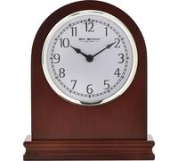 Wm. Widdop Horloge de cheminée bombée en noyer avec cadran arabe WD2219 (Taille unique) (Noyer)