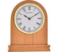Wm.Widdop Horloge de cheminée en bois bombé WD2040 (Taille unique) (Chêne)