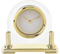 Wm.Widdop Horloge de cheminée en verre 2 Tone Dial Gold Stand WD2046 (Taille unique) (Or)