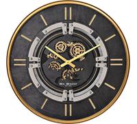 Wm Widdop Horloge murale de style industriel à engrenages mobiles 60cm WD2319 (Taille unique) (Or)