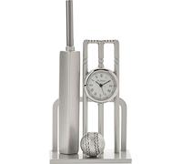 Wm.Widdop Montre miniature batte de cricket, balle & wickets WD167 (taille unique) (Argent)