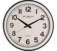Wm Widdop Office Style Horloge murale avec boîtier blanc 42cm WD2250 (Taille unique) (Blanc)