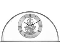 Wm.Widdop Silver Arch Mantel Clock Skeleton Dial Roman WD2028 (Taille unique) (Silber)