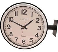 Wm Widdop Station double face Horloge murale 42cm WD2257 (Taille unique) (Blanc)
