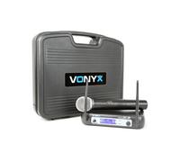 Vonyx WM511 1 canal VHF Système Micro Sans Fil (coffret, microphone à main, récepteur unique)