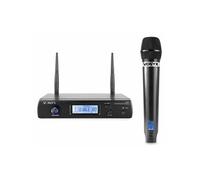 Vonyx WM61 - Microphone sans Fil UHF, 16 Canaux, Micro sans Fil, Idéal pour Karaoké, Conférences et Présentations