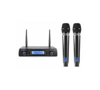 Vonyx Microphone sans fil WM62 – 16 canaux UHF – Rechargeable – Idéal karaoké et conférences