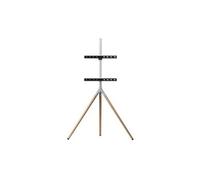 - wm7472 - support tv universel sur trépied - chêne - ( 32"-65")- 360° - réglable en hauteur - wm7472