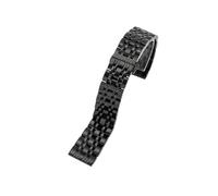 WMAMBZNDHP Bracelet de montre en acier inoxydable, 14MM 16MM 18MM 19MM 20MM, adapté au Bracelet de montre TISSOT 1853 T41 T17, argent, or Rose(07-Black,16mm)