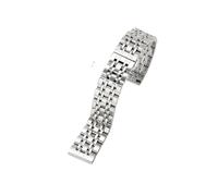 WMAMBZNDHP Bracelet de montre en acier inoxydable, 14MM 16MM 18MM 19MM 20MM, adapté au Bracelet de montre TISSOT 1853 T41 T17, argent, or Rose(07-Steel,16mm)