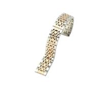 WMAMBZNDHP Bracelet de montre en acier inoxydable, 14MM 16MM 18MM 19MM 20MM, adapté au Bracelet de montre TISSOT 1853 T41 T17, argent, or Rose(07-Steel rose,14mm)