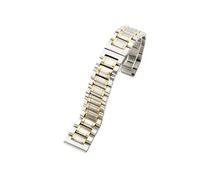 WMAMBZNDHP Bracelet de montre en acier inoxydable, 14MM 16MM 18MM 19MM 20MM, adapté au Bracelet de montre TISSOT 1853 T41 T17, argent, or Rose(05-Steel golden,14mm)
