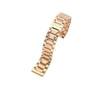 WMAMBZNDHP Bracelet de montre en acier inoxydable, 14MM 16MM 18MM 19MM 20MM, adapté au Bracelet de montre TISSOT 1853 T41 T17, argent, or Rose(05-Rose,14mm)