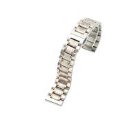 WMAMBZNDHP Bracelet de montre en acier inoxydable, 14MM 16MM 18MM 19MM 20MM, adapté au Bracelet de montre TISSOT 1853 T41 T17, argent, or Rose(05-Steel rose,12mm)