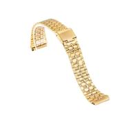 WMAMBZNDHP Bracelet De Montre En Acier Inoxydable, 18mm, For Casio F-91W, SGW400 F91W F84 F105/108/A158W/168 AE1200/1300, Vintage(Gold-B)