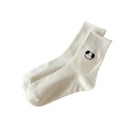 WMAMBZNDHP Chaussettes Blanches à imprimé de Petits Animaux Dessin animé, Chaussettes Quatre Saisons en Coton for Femmes, Style collégial, Assorties avec Tout, Printemps et Automne(1)