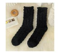 WMAMBZNDHP Chaussettes en Velours de Corail, Chaussettes Mignonnes à Griffes Chat for Femmes et Enfants Filles, Tube Central épais, Sommeil for la Maison, Automne Hiver(Emerald Green)