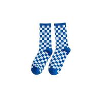 WMAMBZNDHP Femmes Chaussettes Damier Rue Mode Noir Blanc carrés Motif Plaid nouveauté Skateboard drôle Coton for Fille(6)