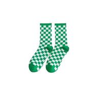 WMAMBZNDHP Femmes Chaussettes Damier Rue Mode Noir Blanc carrés Motif Plaid nouveauté Skateboard drôle Coton for Fille(3)