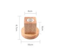 WMAMBZNDHP Lampe de table vintage en bois avec douille E27, prise UE 220 V/110 V, veilleuse rétro for chambre à coucher, salon, décoration(2)