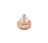 WMAMBZNDHP Lampe de table vintage en bois avec douille E27, prise UE 220 V/110 V, veilleuse rétro for chambre à coucher, salon, décoration(5)