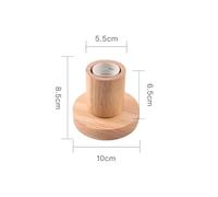 WMAMBZNDHP Lampe de table vintage en bois avec douille E27, prise UE 220 V/110 V, veilleuse rétro for chambre à coucher, salon, décoration(3)
