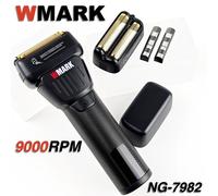WMARK nouveau tondeuse à cheveux professionnelle NG-7982 9000 tr/min LCD affichage numérique rasoir titane placage Double lame pour hommes rasage 7982 Base-BN O