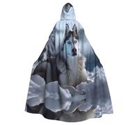 WMASTNjgdA Beautiful Huskies Poncho châle unique Darkness - Couverture portable personnalisable pour femme, accessoire de costume parfait pour Halloween, chevalier, Akatsuki et plus encore