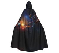 WMASTNjgdA Beautiful Planets Poncho châle unique Darkness - Couverture portable personnalisable pour femme, accessoire de costume parfait pour Halloween, chevalier, Akatsuki et plus encore