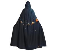 WMASTNjgdA Beautiful Universe Planet Poncho châle unique Darkness - Couverture portable personnalisable pour femme, accessoire de costume parfait pour Halloween, chevalier, Akatsuki, et plus encore