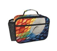 WMASTNjgdA chasing the light Boîte à déjeuner isotherme avec impression personnalisée pour homme et femme - Sangle de sac à nourriture portable pour le travail, le bureau, sac à dos isotherme