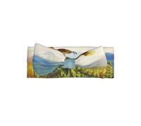 WMASTNjgdA Joli bandeau avec nœud pour bébé - Designs personnalisés uniques pour les nourrissons filles, nœuds en polyester doux, parfaits pour les 0 à 6 mois, un aigle vole