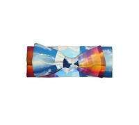 WMASTNjgdA Joli bandeau avec nœud pour bébé - Designs personnalisés uniques pour les nourrissons filles, nœuds en polyester doux, parfaits pour les 0 à 6 mois, un palais flottant dans le ciel