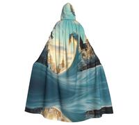WMASTNjgdA Magnifique poncho châle unique pour conte de fées - Couverture portable personnalisable pour femme, accessoire de costume d'Halloween, chevalier, Akatsuki et plus encore