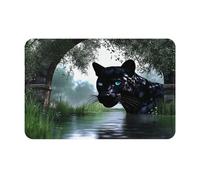 WMASTNjgdA Paillasson personnalisé unique motif Lurker azur - Paillasson d'entrée pour une utilisation en intérieur et en extérieur - Tapis de bienvenue personnalisé avec matériau en polyester durable