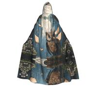WMASTNjgdA Poncho châle unique chouette - Couverture portable personnalisable pour femme, accessoire de costume parfait pour Halloween, chevalier, Akatsuki et plus encore