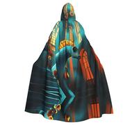 WMASTNjgdA Seahorse Deformator Poncho châle unique Darkness - Couverture portable personnalisable pour femme, accessoire de costume parfait pour Halloween, chevalier, Akatsuki et plus encore