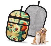 WMASTNjgdA The Golden Ratio Gant d'épilation réutilisable pour animaux de compagnie | Gant électrostatique élégant pour poils de chien et chat | Outil de toilettage doux et de nettoyage de meubles