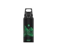 SIGG Gourde aluminium WMB Pathfinder 1 L – étanche, légère, sans BPA – noir motif montagne