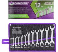 WMC TOOLS POMAGIER Lot de 12 clés plates sur rouleau en toile - Idéal pour l'entretien automobile et général