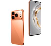 WMDMJT Smartphone I17 Pro Max 7,3" FHD Super-V, Double caméra, Snapdragon 8Gen4, Batterie 8000 mAh, Compatible 5G, Double Emplacement pour Carte mémoire SDXC et SD,Orange-1TB