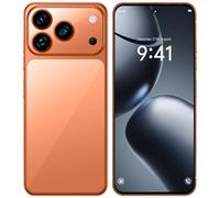 WMDMJT Smartphone I17 Pro Max 7,3 Pouces HD, 16 Go RAM, 1 to ROM, Version Internationale 5G débloquée, Double Carte SIM, Reconnaissance faciale, Bluetooth, Wi-FI, FM,Orange-1TB