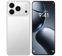 WMDMJT Smartphone I17 Pro Max 7,3 Pouces HD, 16 Go RAM, 1 to ROM, Version Internationale 5G débloquée, Double Carte SIM, Reconnaissance faciale, Bluetooth, Wi-FI, FM,Silver-1TB