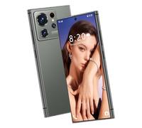 WMDMJT Smartphone S26 Ultra débloqué, 16 Go RAM, 1 to ROM, Snapdragon 8 Gen3, écran HD 7,3", Stylet intégré, 8 000 mAh, Double Haut-Parleur, 5G, Reconnaissance faciale, Double SIM, GPS,Green-1TB