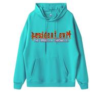 WMDMJT Sweat À Capuche Oversize Unisexe for Resident - Pull Streetwear Décontracté avec Poche Et Capuche À Cordon, Style for Evil, Inspiré De Umbrella, Coupe Ample Et Couleur Unie,Blue 4-3x_l
