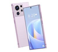 WMDMJT Téléphone Portable débloqué S25 Ultra, Android 14, 16 Go RAM, 1 to ROM, 10 cœurs, Batterie 8 000 mAh, Charge Rapide, écran Full HD 7,3 Pouces, Appareil Photo 108 MP, Double SIM, GPS,Pink-1TB