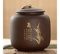 WMDSYGD Coiffe hermétique zisha céramique réservoir Cuisine Stockage Bouteilles bocaux Aliments conteneurs céréales thé céréales Cuisses Cuisson Bocal conteneurs Boîtes et Coffrets à thé et café